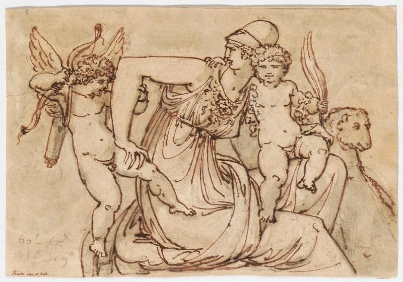 Diana abbraccia la Gloria e rifiuta l'Amore - Arles ; musée Réattu